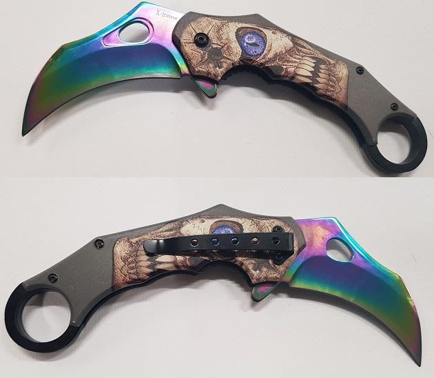 X-Treme - Xtreme Karambit Schedel Regenboog